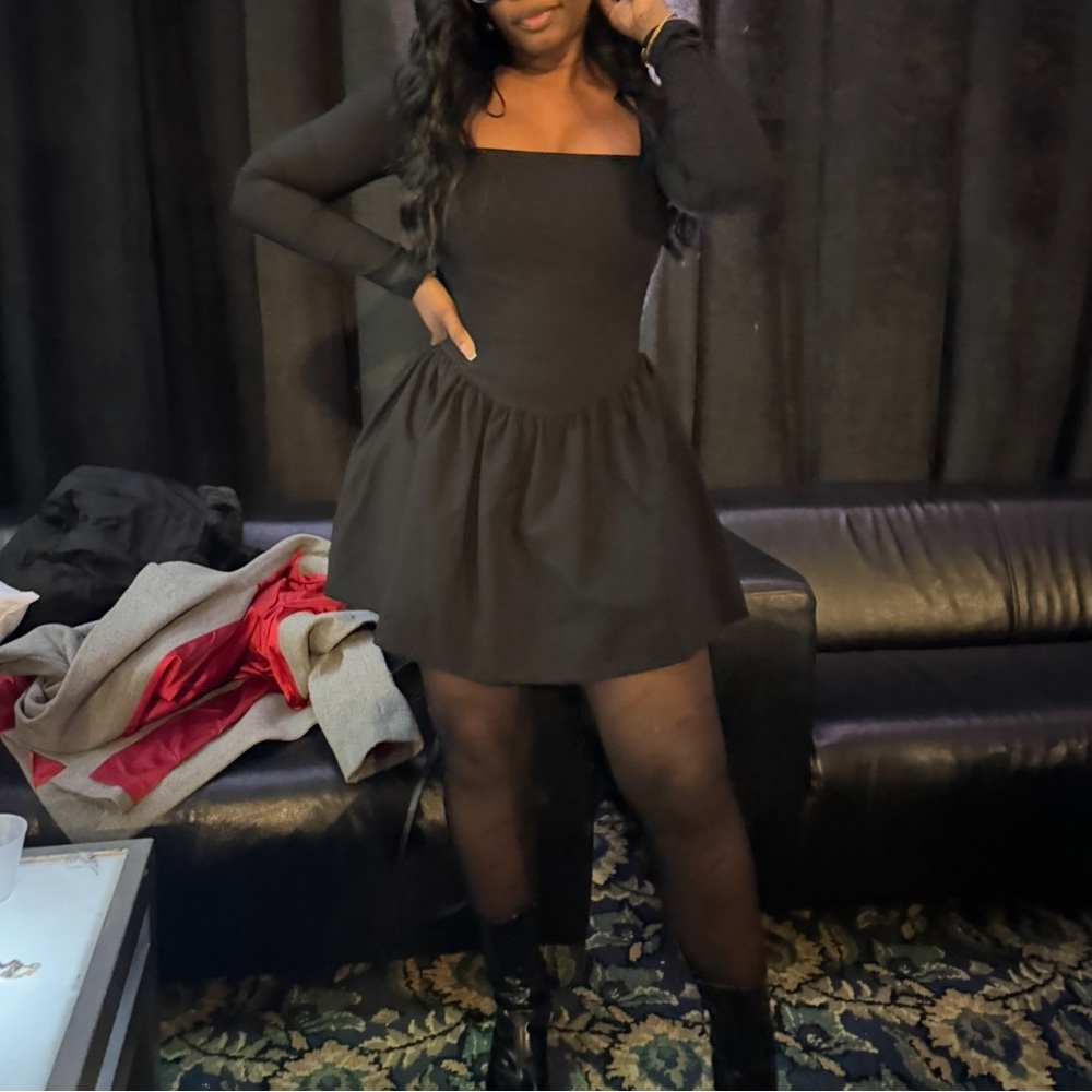 Zara Balloon Long Sleeve Dress